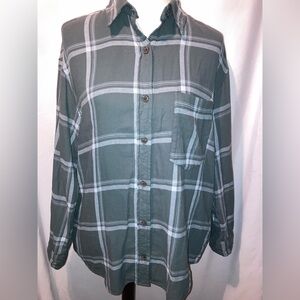 Wild Fable Teal Plaid Shirt
